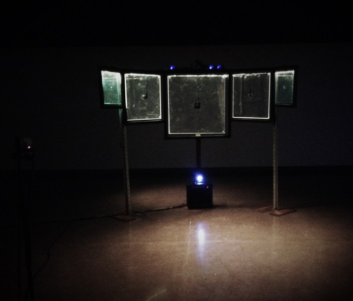 Claude Périard - Kohlenstoff records - VOIES (installation) - PANOPTICON, installation sonore interactive, 2017 (Diffusée par Ultrasons, Les Formes d’Ondes, le FIMAV)